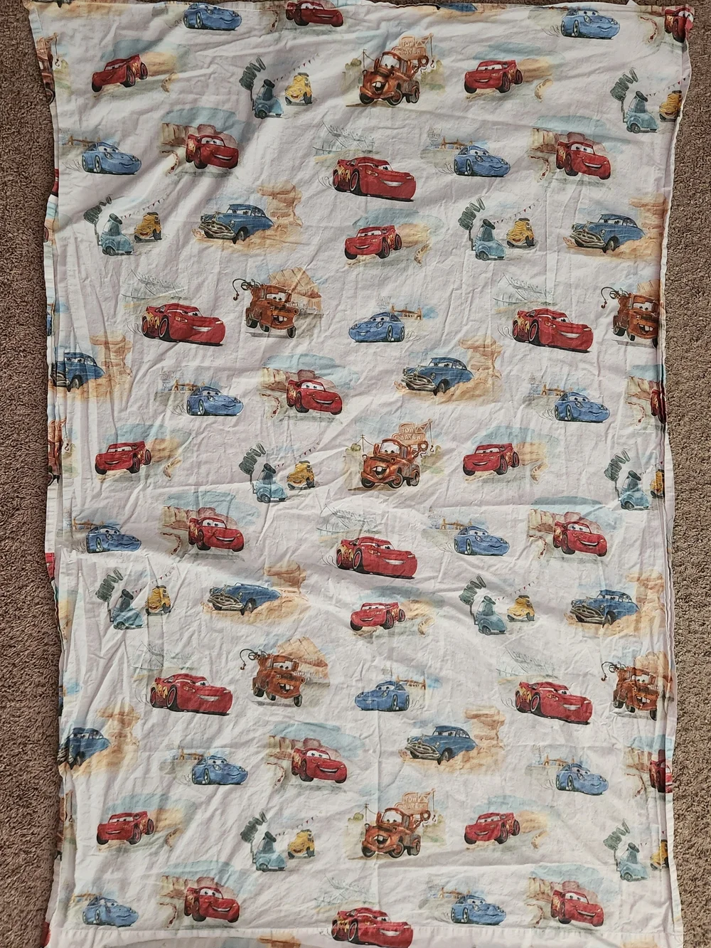 Pottery Barn Kids White Toddler Disney Pixar Cars Tee with Red Label